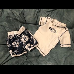 Baby boy swimwear swim trunks set of 2